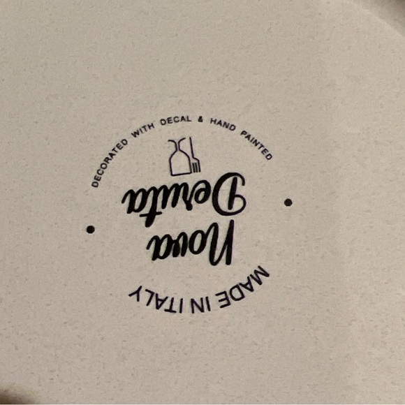 Nova Deruta Hand Painted Ceramic Serving Platter w/Handles 13.25” x 12” x 1” EUC - Picture 9 of 9